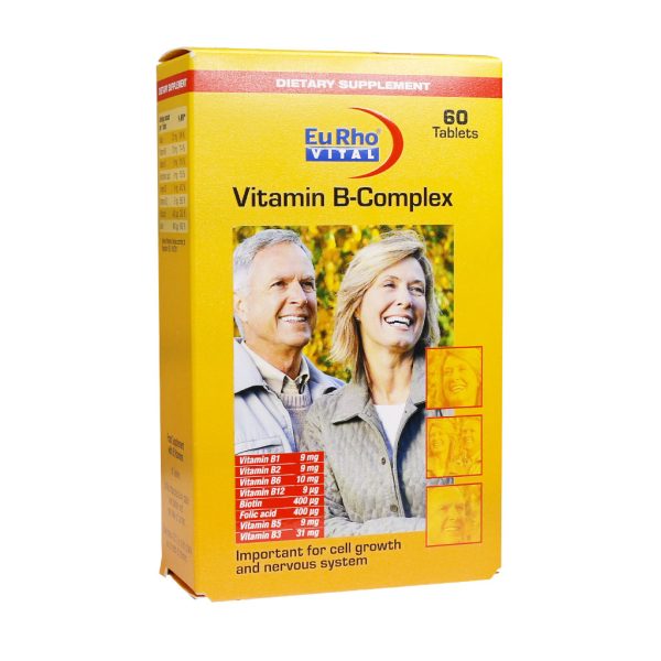 قرص ویتامین ب کمپلکس یوروویتال بسته 60 عددی
