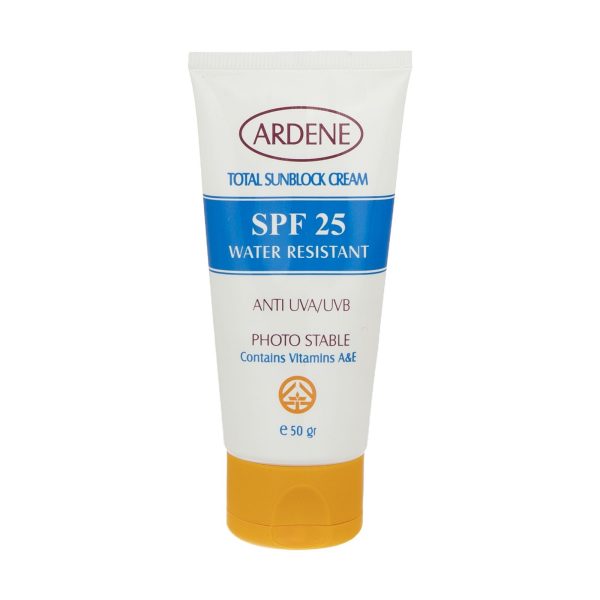 کرم ضد آفتاب SPF25 آردن مناسب پوست های خشک و معمولی ۵۰ گرمی
