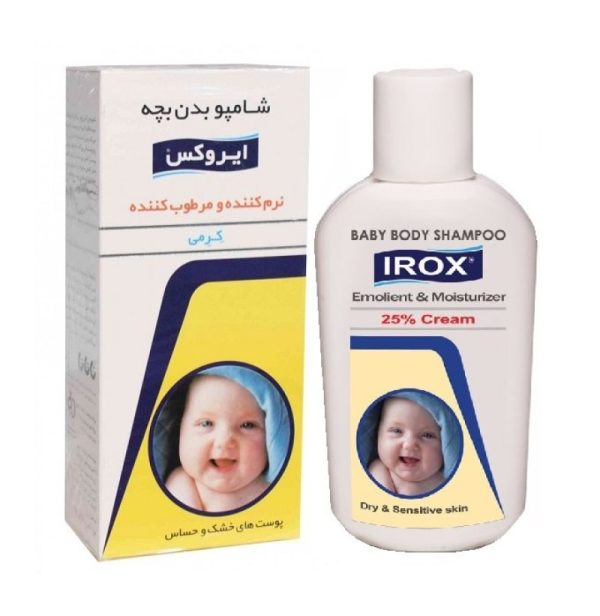 شامپو بدن کرمی بچه ایروکس مناسب پوست های خشک و حساس ۲۰۰ گرمی