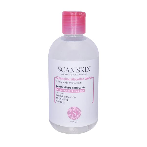 محلول پاک کننده آرایش اسکن اسکین مخصوص پوست خشک و حساس 250 میلی لیتری