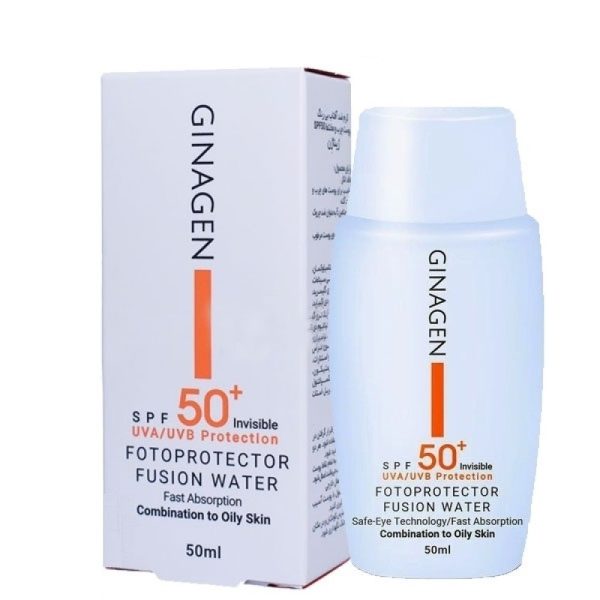 کرم ضد آفتاب SPF50 ژیناژن مناسب پوست چرب و مختلط 50 میلی لیتری